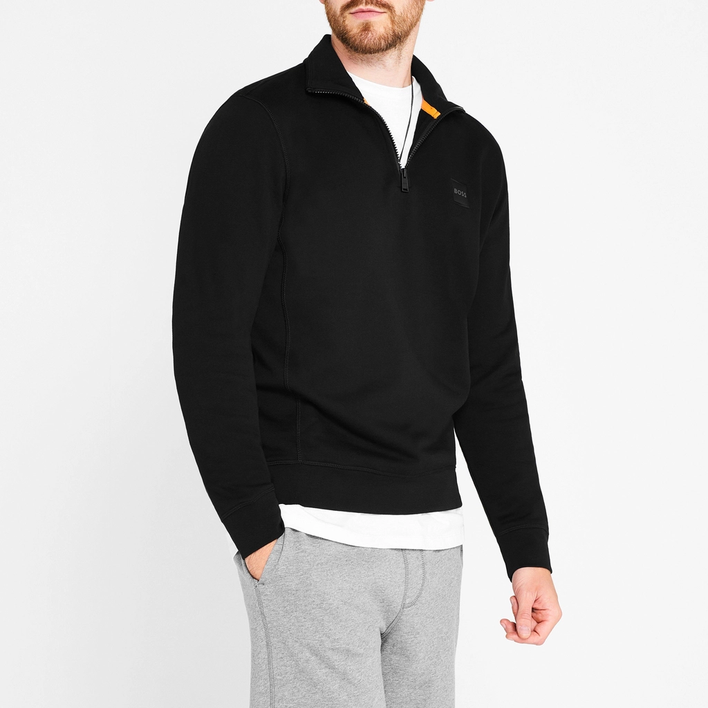 Hugo Boss Zetrust 1/4 Sweater Mens - Black 001